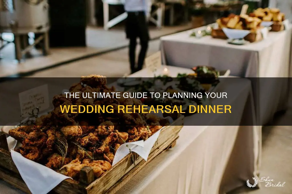 how do you plan a wedding rehearsal dinner