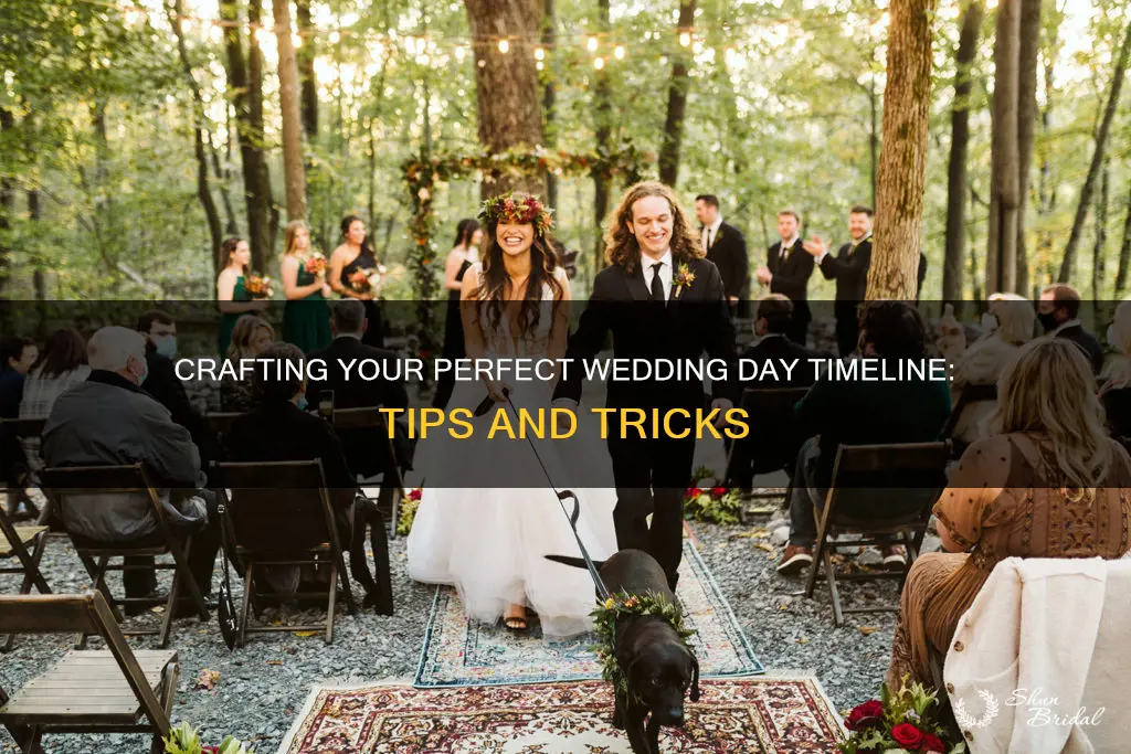 how do you plan wedding day schedule