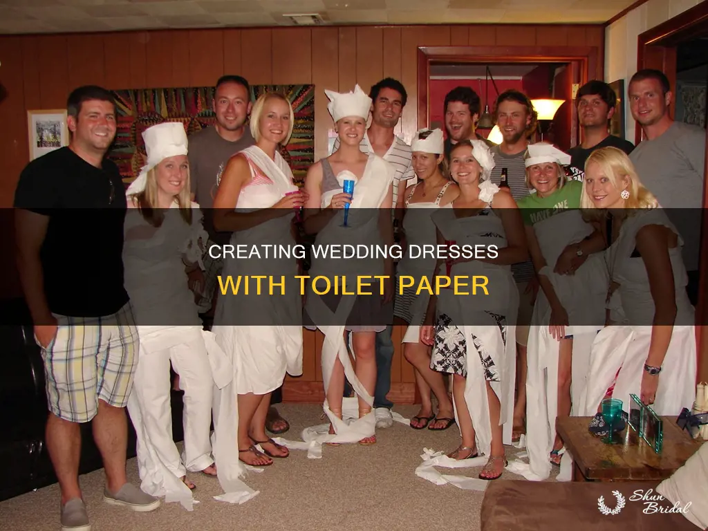 how do you play the toilet paper wedding dress game