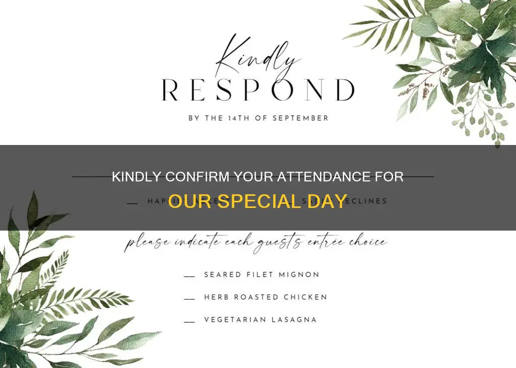 how do you politely ask for wedding rsvp
