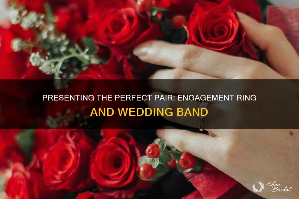 how do you present engagement ring and wedding band together