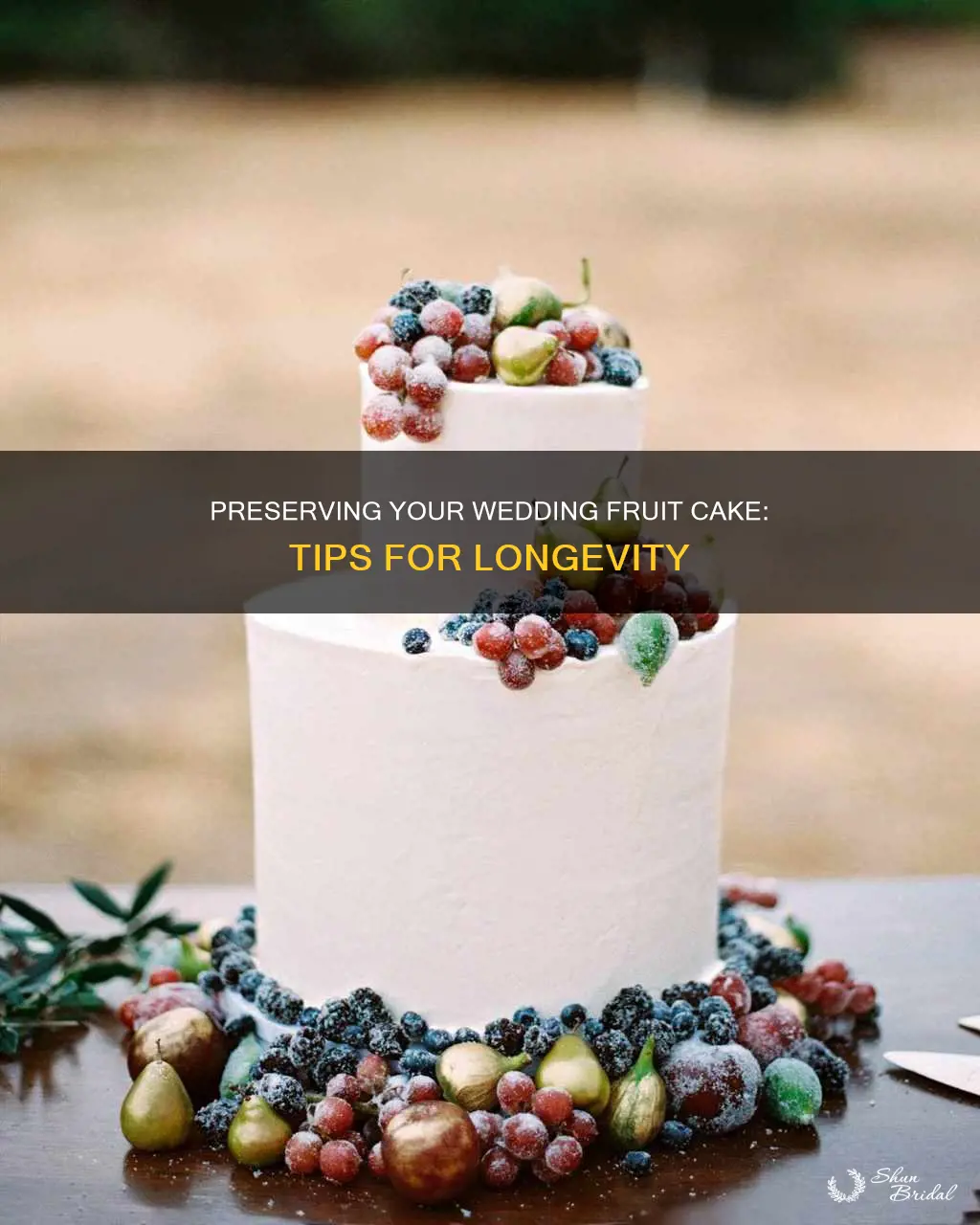 how do you preserve wedding fruit cake