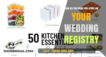 Creating a Wedding Registry: Pricing Out Your Gifts