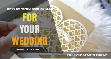 Tactful Tips for Requesting Gift Cards for Your Wedding Celebration