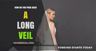 Mastering the Art of Pushing Back a Long Veil with Grace