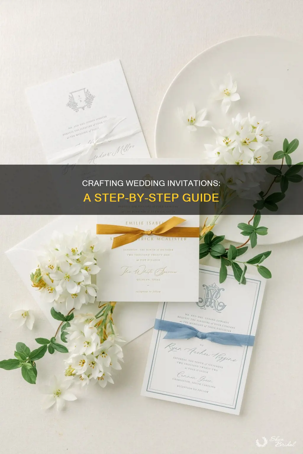 how do you put a wedding invitation together