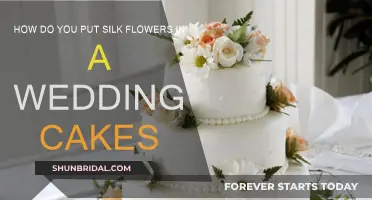 Incorporating Silk Flowers in Wedding Cakes