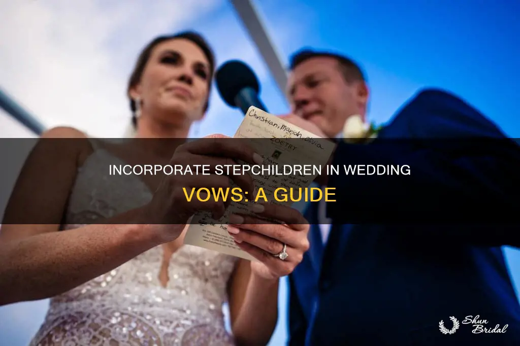 how do you put stepchildren in wedding vows