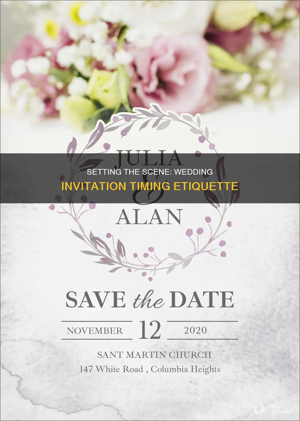 how do you put the time on a wedding invitation