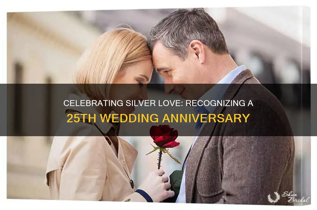 how do you recognize a 25th wedding anniversary