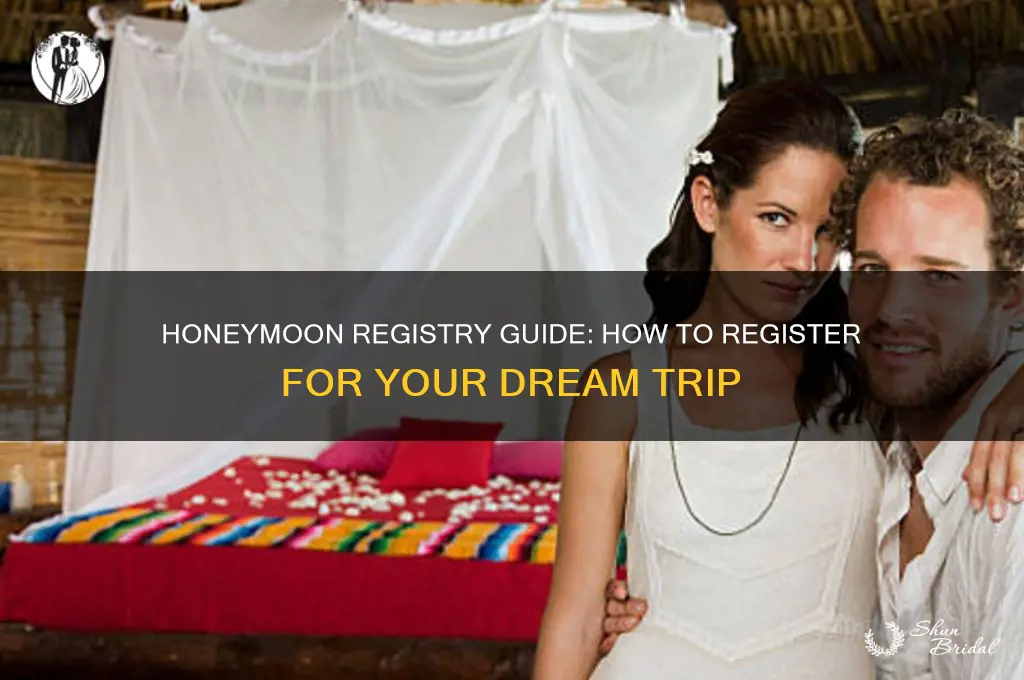 how do you register for a honeymoon