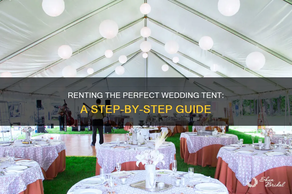 how do you rent a wedding tent