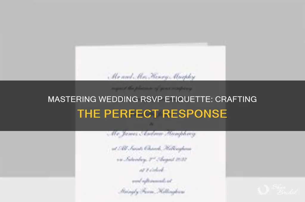 how do you reply to a wedding rsvp card
