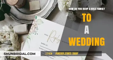 RSVPing a Whole Family to Your Wedding