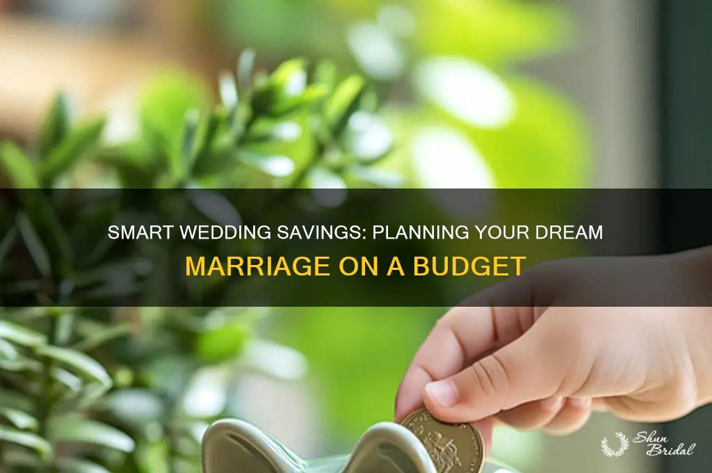 how do you save up for a wedding marriage