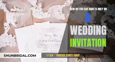 Adults-Only Weddings: Wording Your Invitation Perfectly