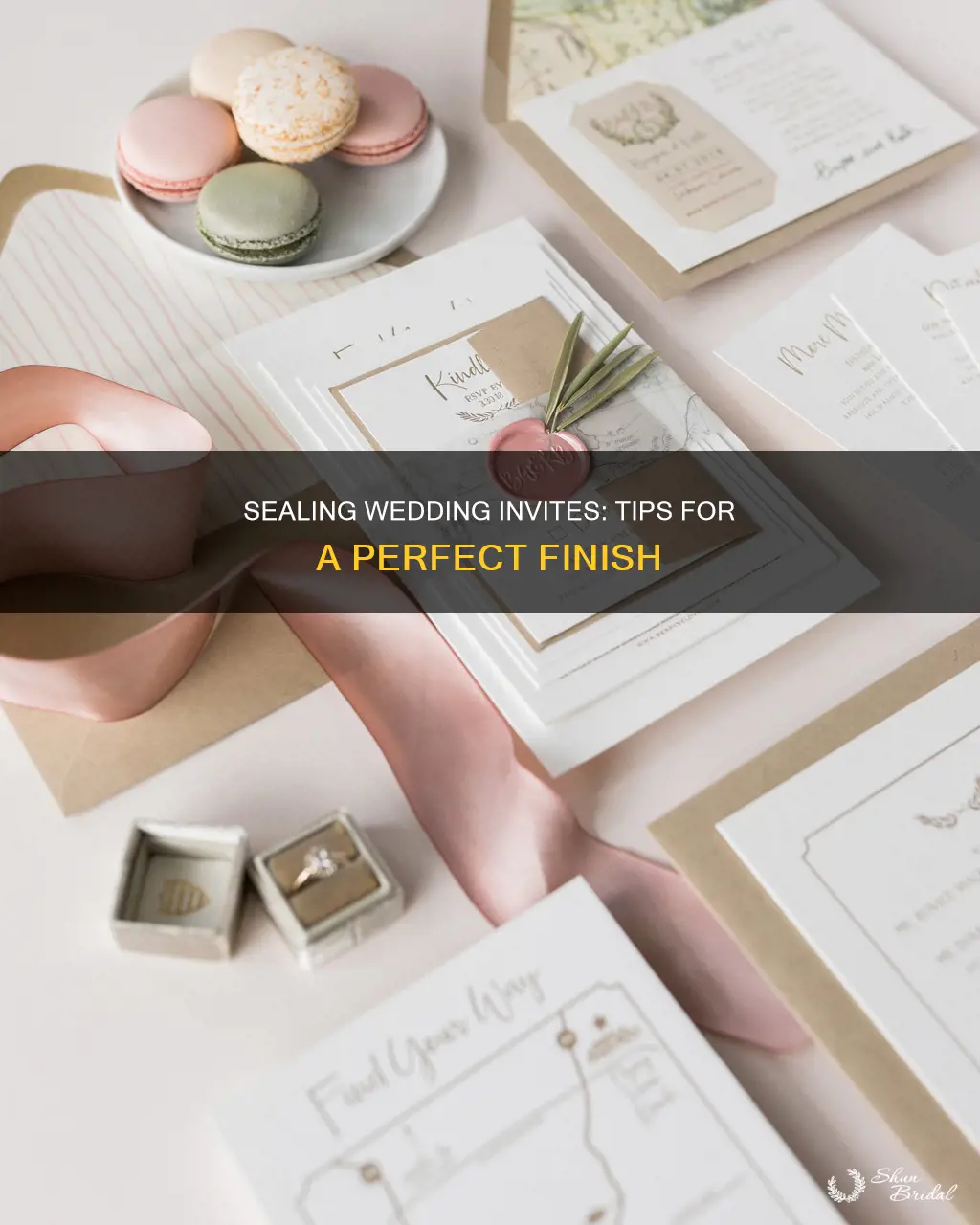 how do you seal wedding invitations