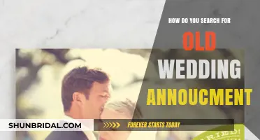 Finding Vintage Wedding Announcements: Tips for Locating Old Marriage Notices