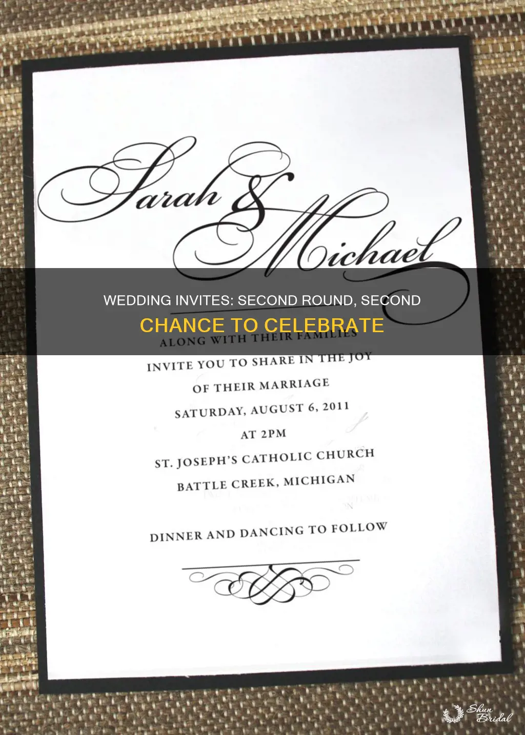 how do you send out second round wedding invitations