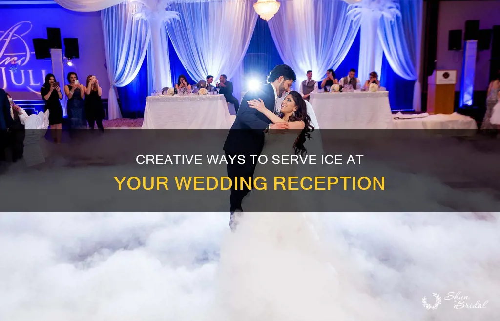 how do you serve ice at a wedding reception