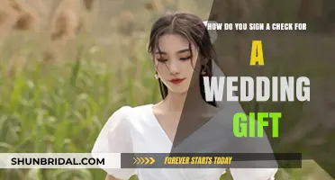 Elegant Ways to Sign a Wedding Gift Check with Style and Grace