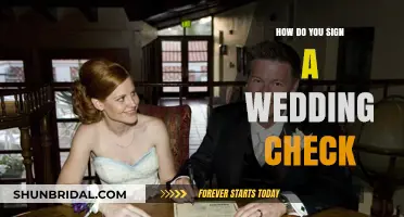 How to Properly Sign a Wedding Check: Etiquette and Tips