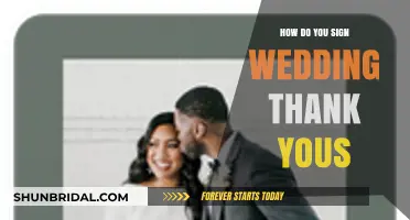 Elegant Ways to Sign Wedding Thank You Notes with Personal Flair