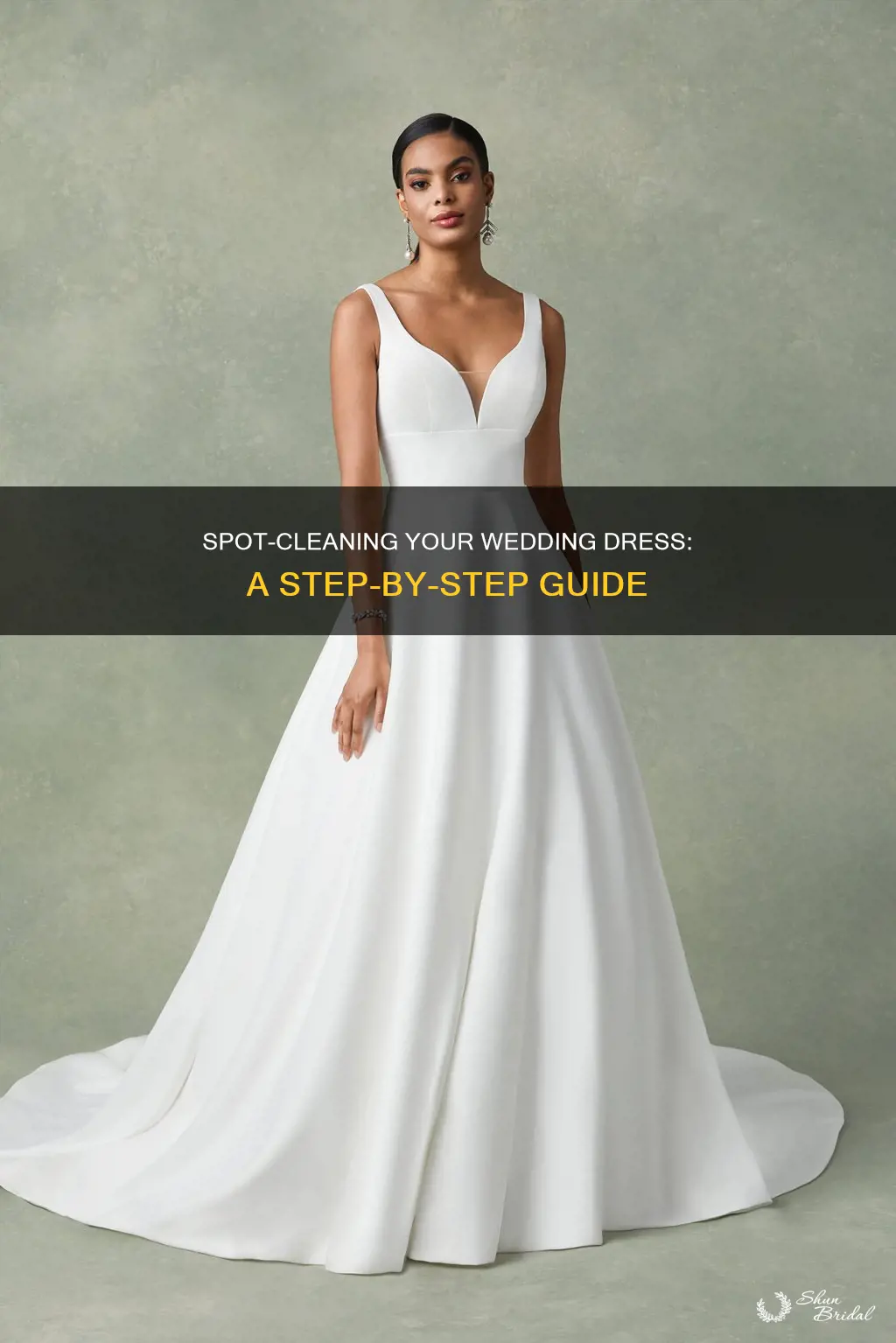 how do you spot clean a wedding dress