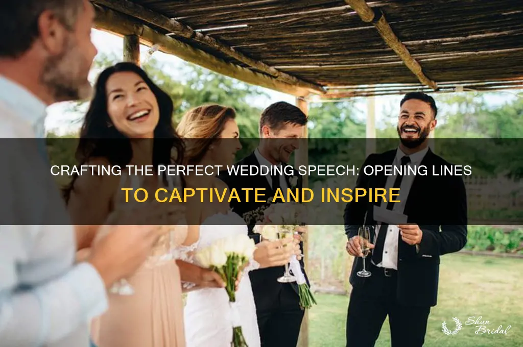 how do you start off a wedding speech