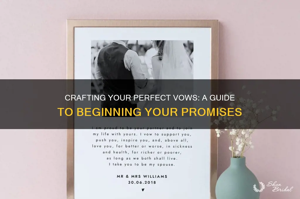 how do you start off your vows