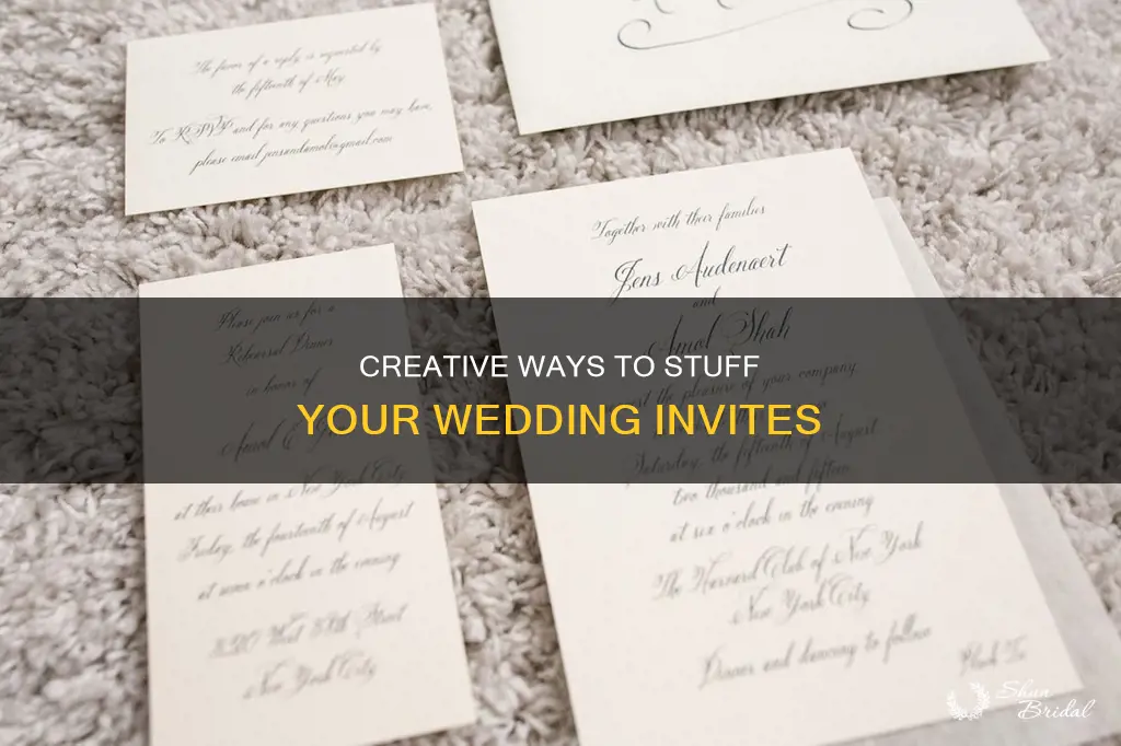 how do you stuff wedding invite