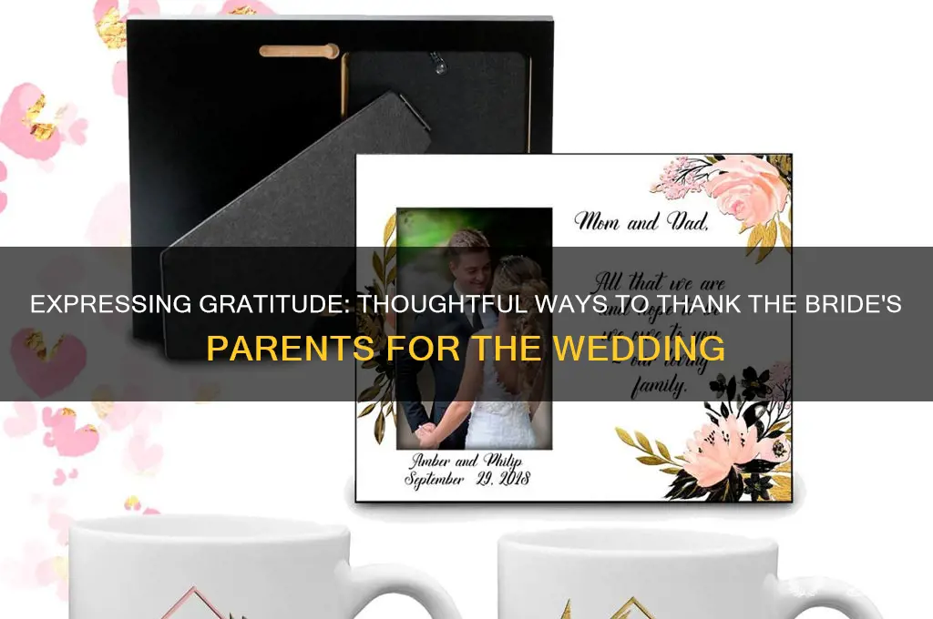 how do you thank the bride