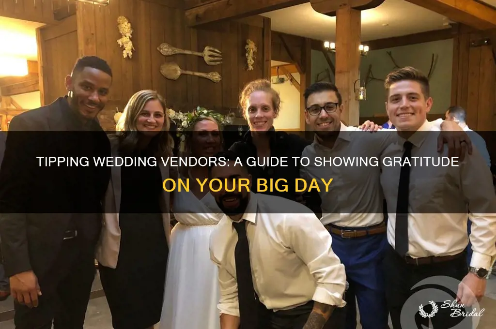 how do you tip wedding vendors
