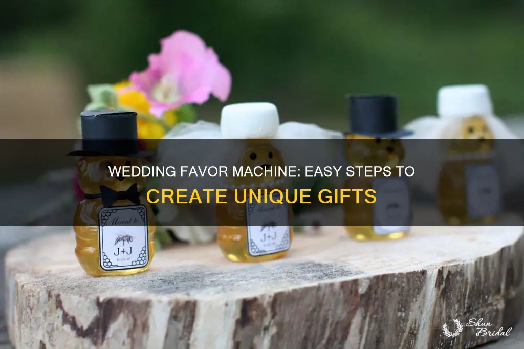 how do you use a wedding favor machine