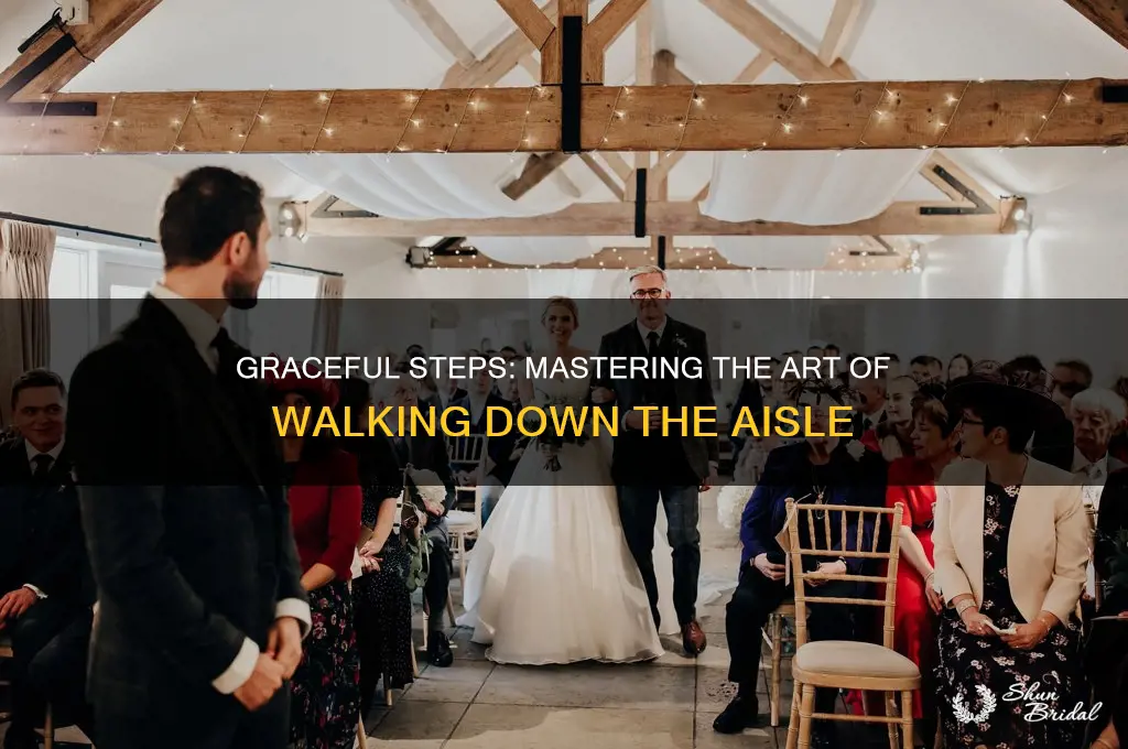 how do you walk down the aisle at a wedding