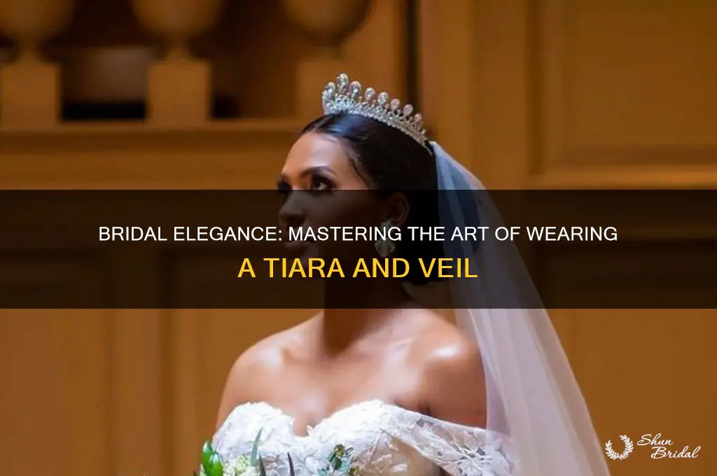 how do you wear a tiara and veil