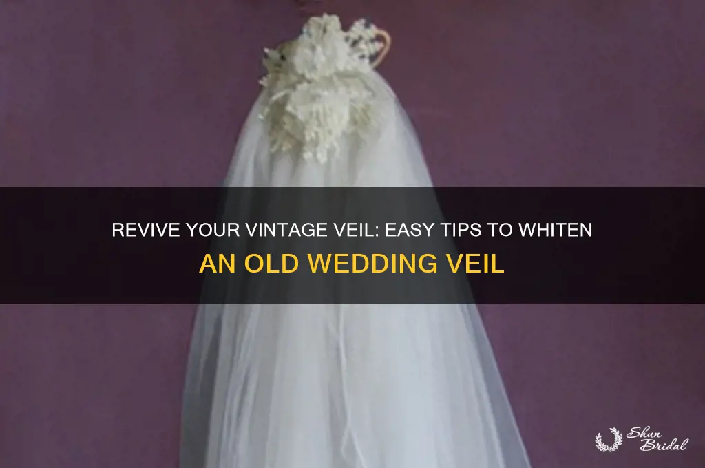 how do you whiten an old wedding veil