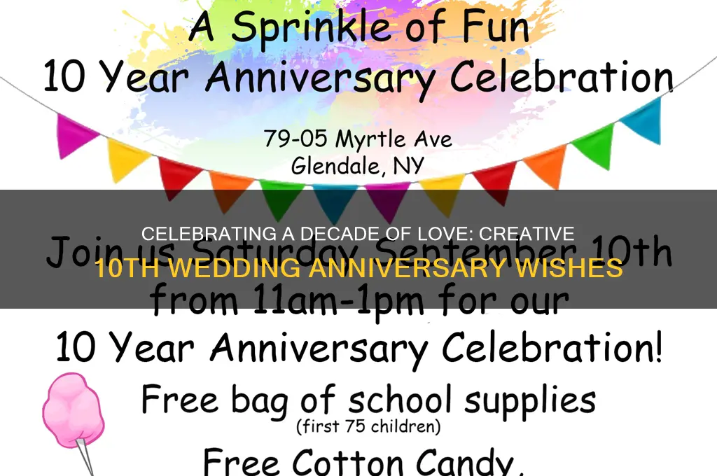 how do you wish a 10th wedding anniversary