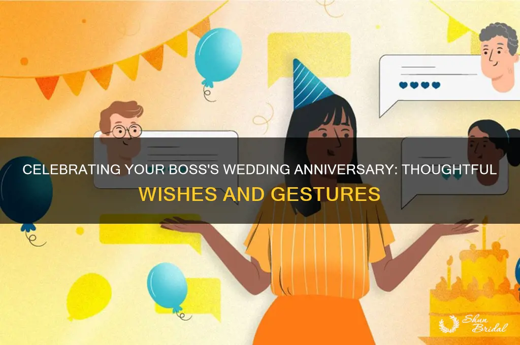 how do you wish a wedding anniversary to your boss