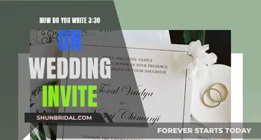 Wording Out the Time: Wedding Invite Etiquette