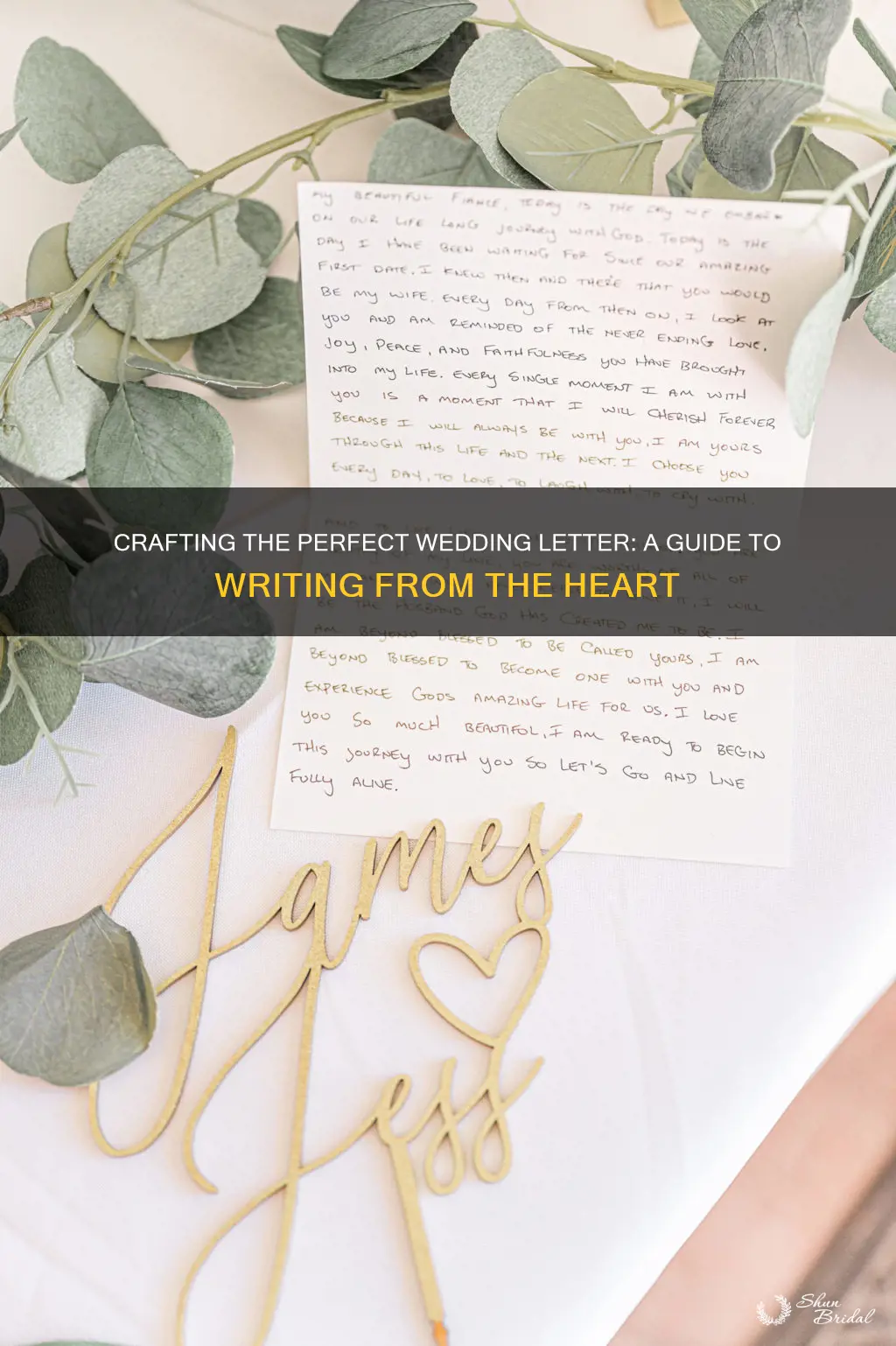 how do you write a letter for a wedding