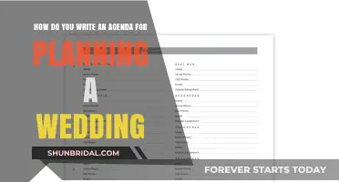 Crafting a Wedding Agenda: Tips for a Stress-Free Planning Journey