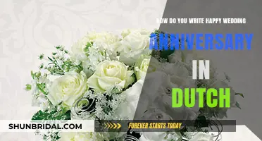 How to Write 'Happy Wedding Anniversary' in Dutch: A Quick Guide
