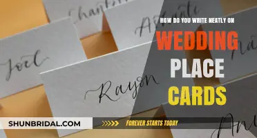 Elegant Handwriting Tips for Perfect Wedding Place Cards
