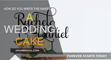 Creative Ways to Display Names on Wedding Cakes