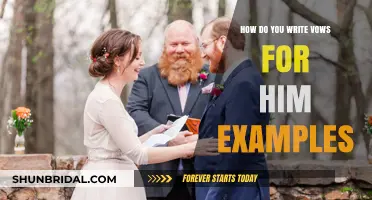 Crafting Heartfelt Wedding Vows: Examples for Him to Cherish Forever