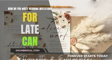 Writing Wedding Invites: Late Arrival Etiquette