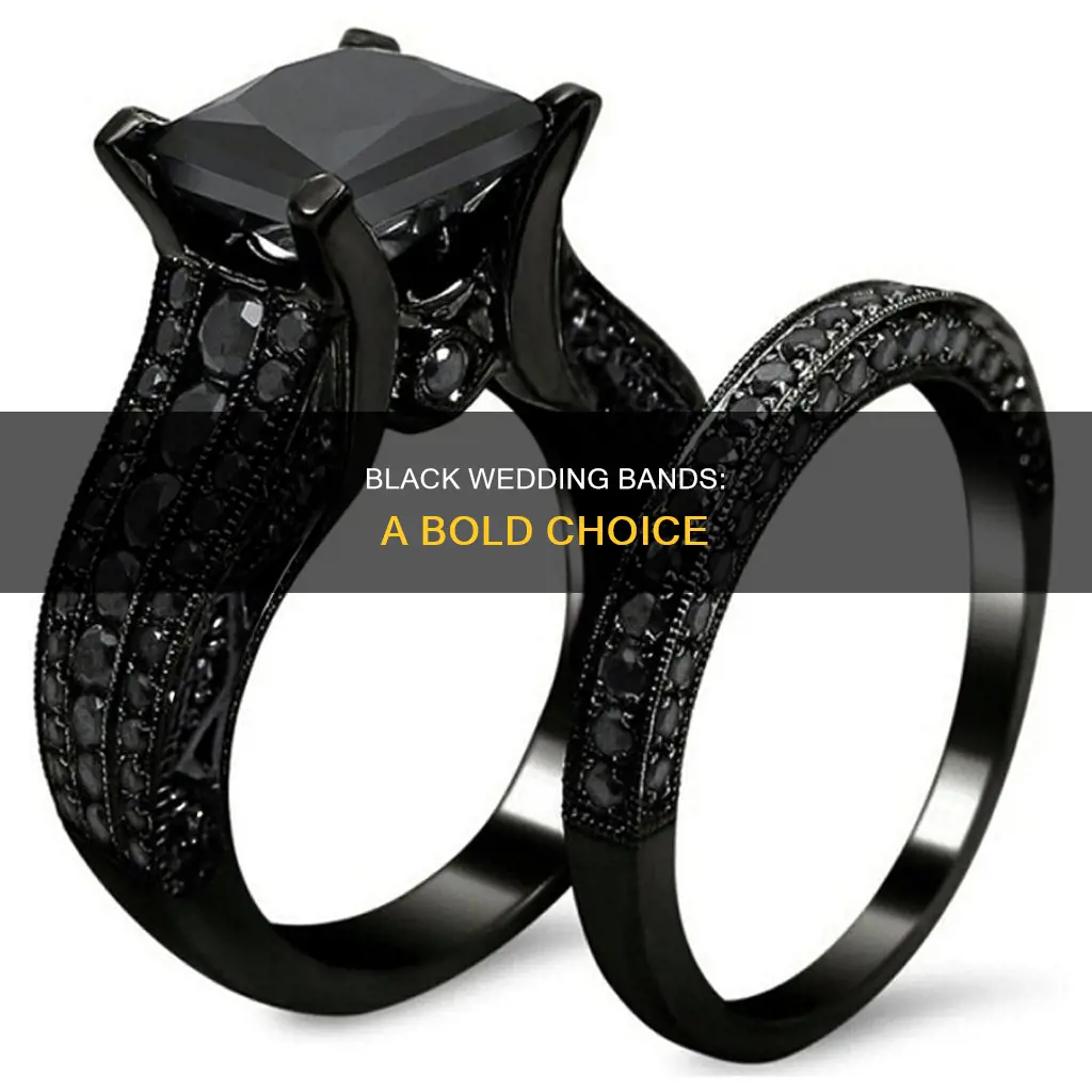 how does a black wedding band look