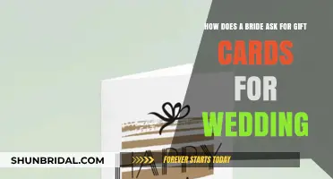 Elegant Ways Brides Can Request Gift Cards for Their Wedding
