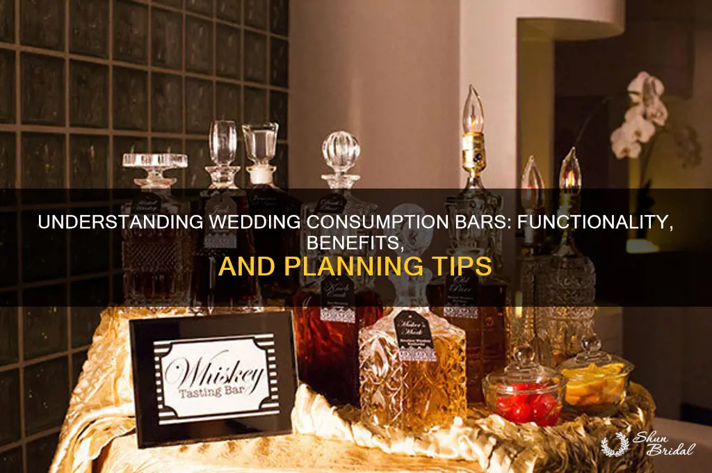how does a consumption bar work for a wedding